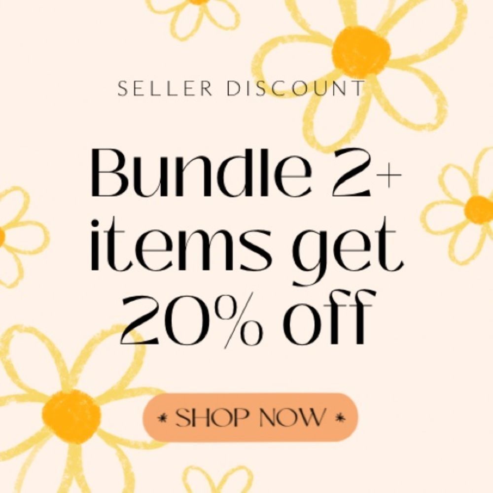 ✨SELLER DISCOUNT: SAVE 20%✨